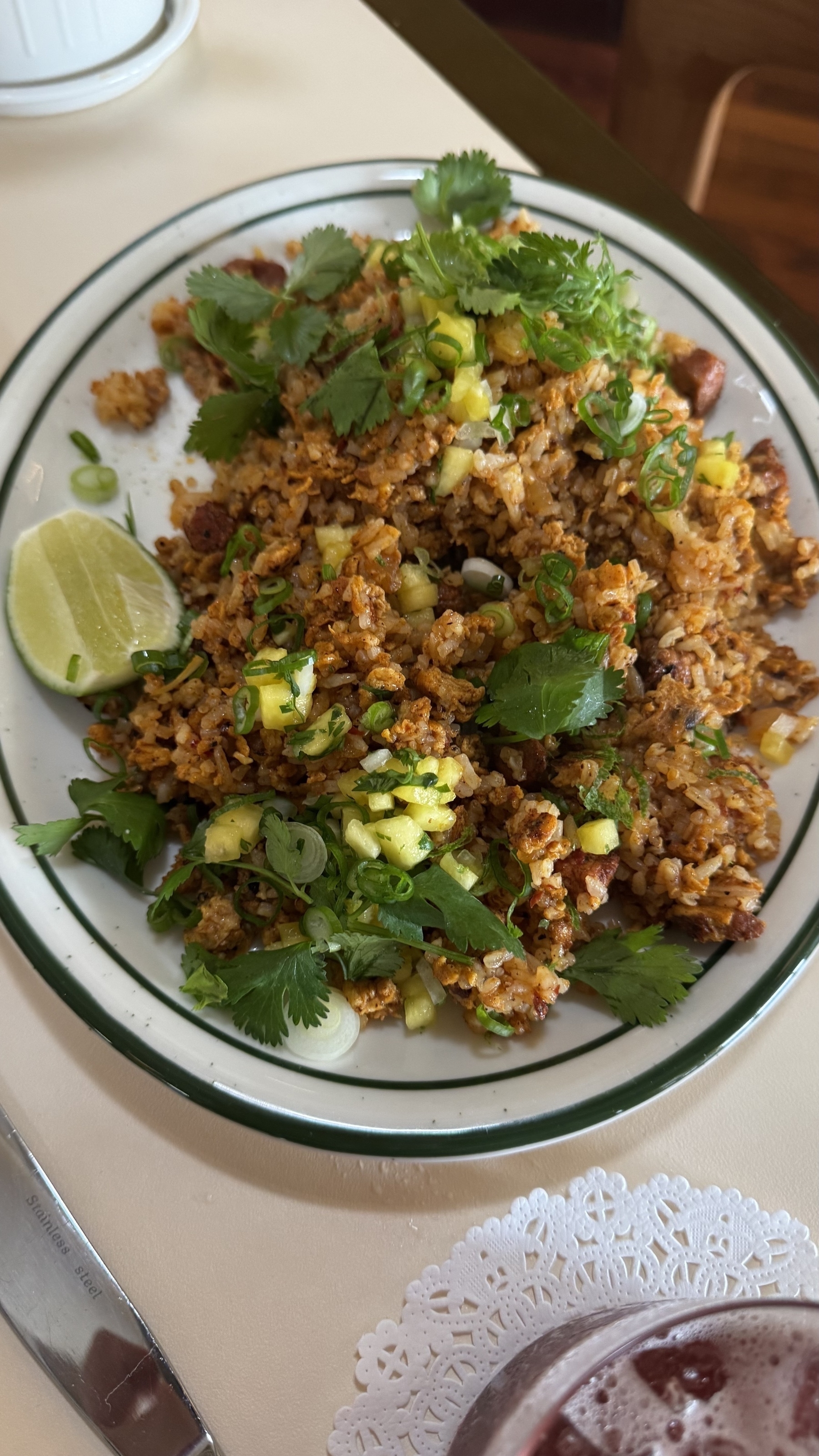 Fried rice al pastor one of my favorites 